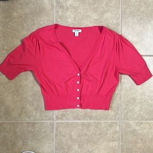 Pink Cropped M Cardigan. Old Navy. Used, Good Condition.